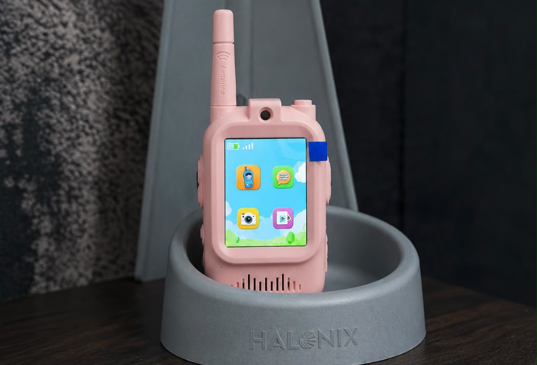 Kids walkie talkie pair with box and wrist straps